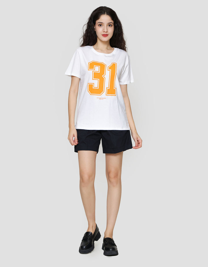 Nevada Solid Reg Comb Jersey Kaos Lengan Pendek Wanita