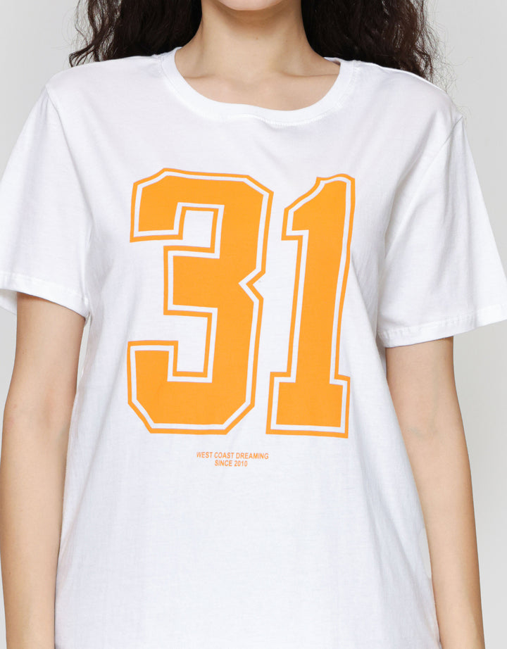 Nevada Solid Reg Comb Jersey Kaos Lengan Pendek Wanita