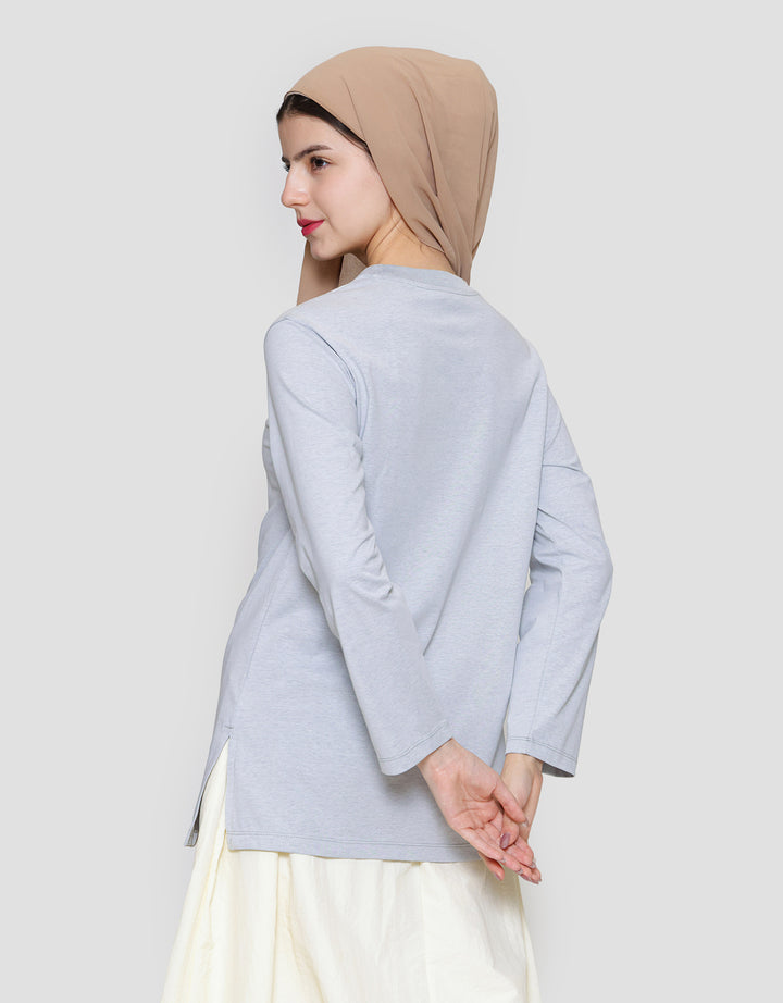 Annisa Enzyme Jersey With Side Slit Tunik Wanita