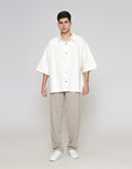 ZES Casual Denim Looks Plain Kemeja Pria KMB202