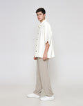 ZES Casual Denim Looks Plain Kemeja Pria KMB202