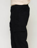 ZES Long Pants Cargo 2 Pocket Linen Look Celana Panjang Pria PWB203