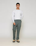ZES Long Pants Cargo 2 Pocket Linen Look Celana Panjang Pria PWB203