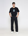ZES Straight Elastic Waistband Celana Panjang Pria KPG202