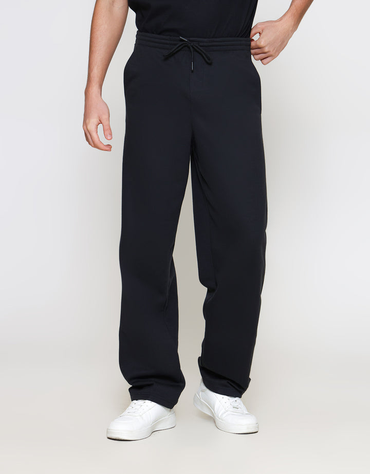 ZES Straight Elastic Waistband Celana Panjang Pria KPG202