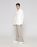 ZES Casual Looks Plain Jaket Denim Pria DJB201
