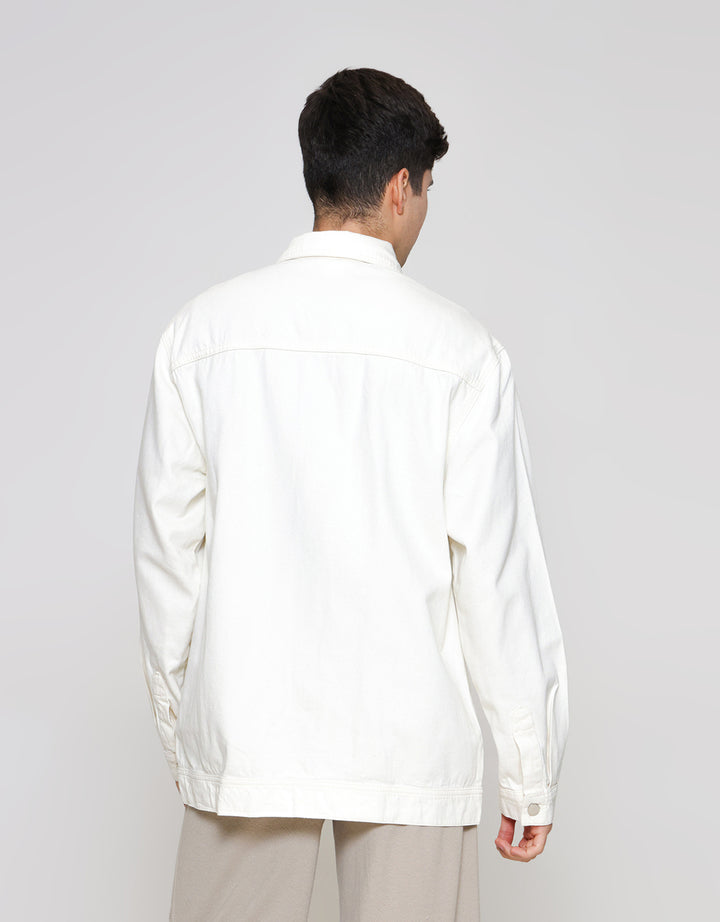 ZES Casual Looks Plain Jaket Denim Pria DJB201