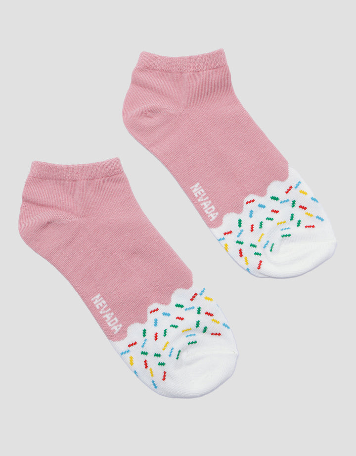Nevada Print Sparkle Ice Cream Kaos Kaki Wanita