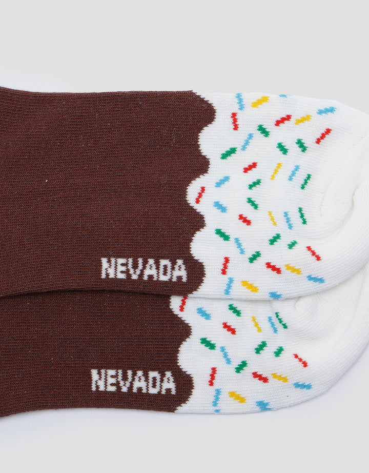 Nevada Print Sparkle Ice Cream Kaos Kaki Wanita
