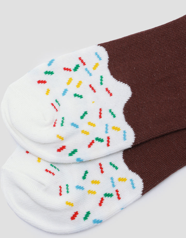 Nevada Print Sparkle Ice Cream Kaos Kaki Wanita