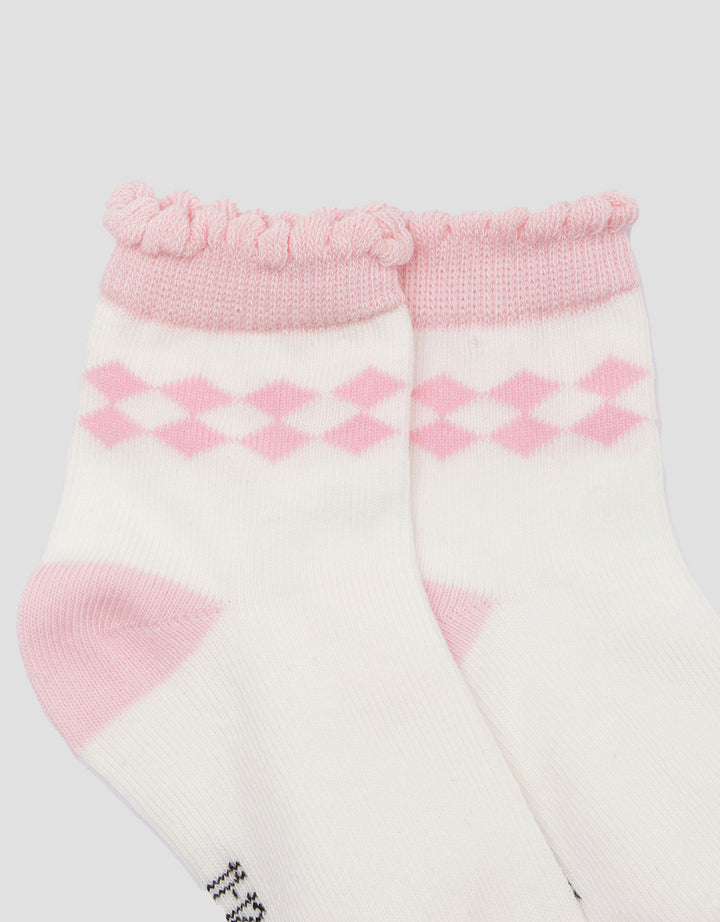 Little M Rhombus Kaus Kaki Anak Perempuan