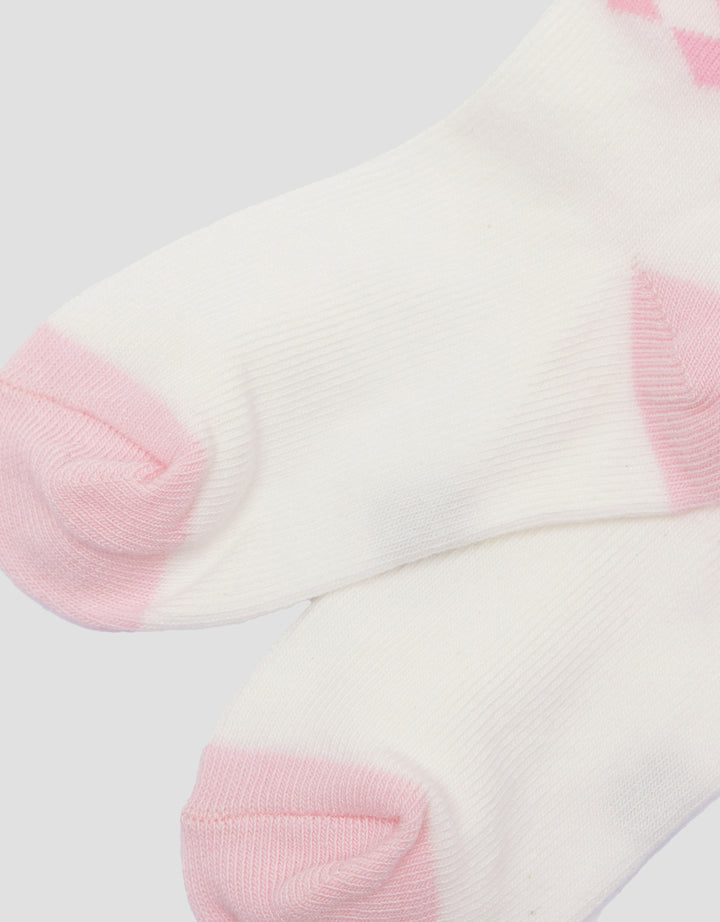 Little M Rhombus Kaus Kaki Anak Perempuan