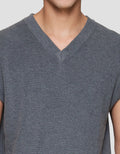 Cole Vneck Flat Knit Vest Pria