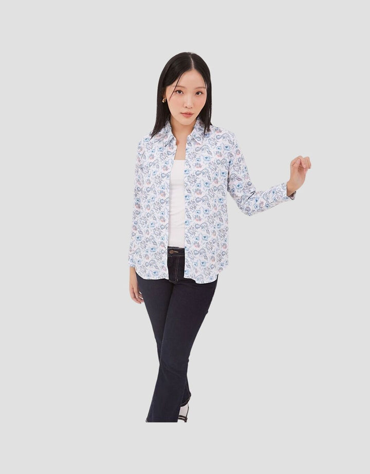 Dust Comfease Kemeja Floral Wanita