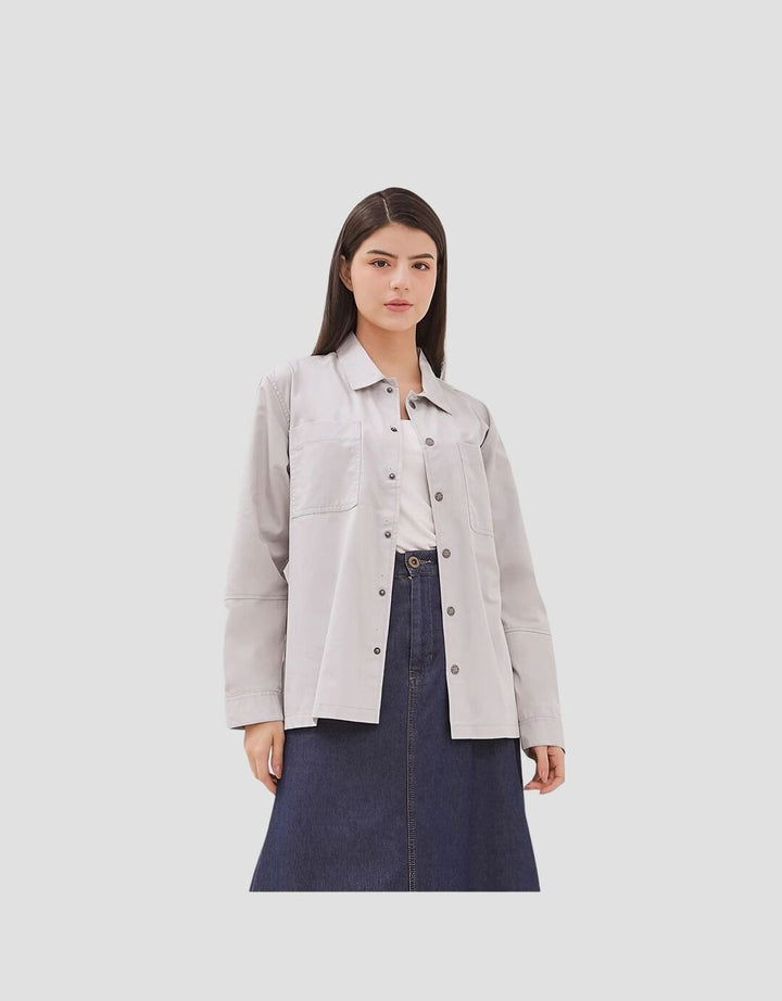 Dust Riku Jaket Kemeja Polos Uniseks