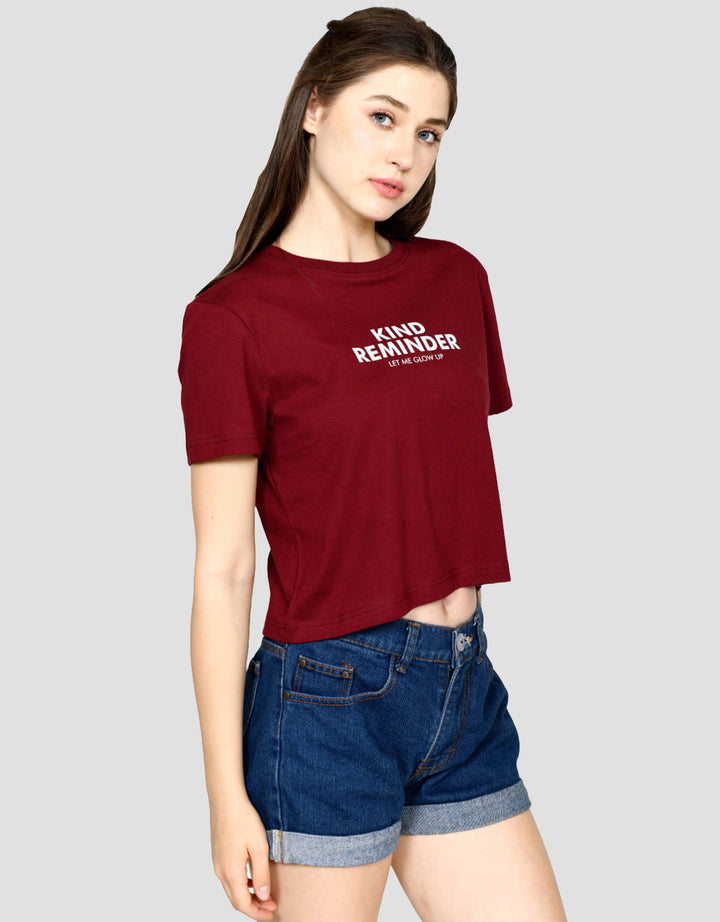 Ecotonique Crop Tee Miley Kaos Lengan Pendek Wanita