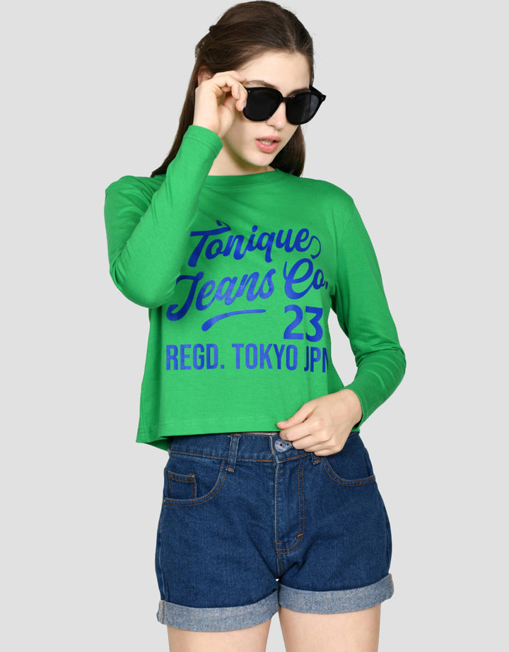 Ecotonique Crop Tee Tracy Kaos Lengan Panjang Wanita