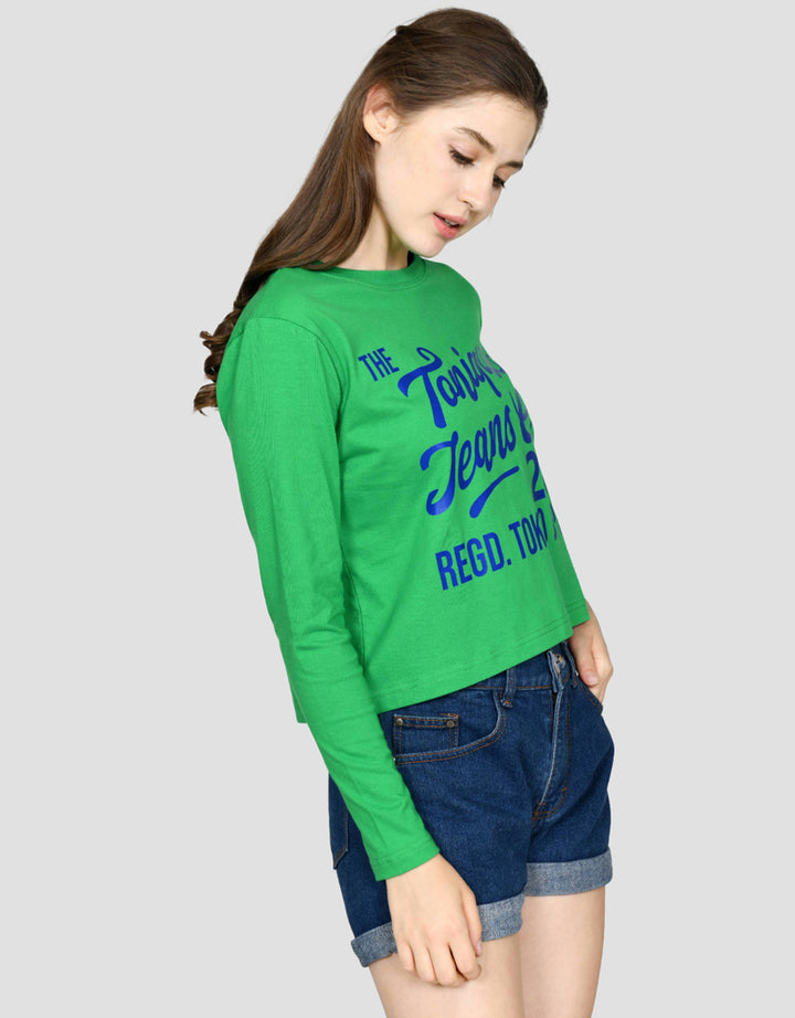 Ecotonique Crop Tee Tracy Kaos Lengan Panjang Wanita