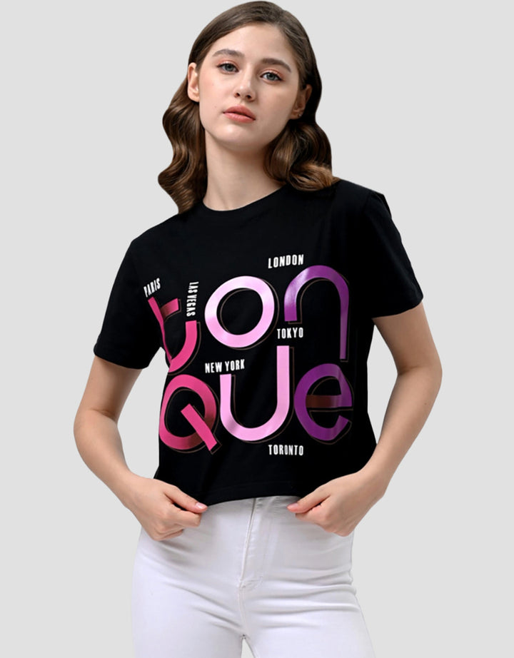 Ecotonique Crop Tee Mia Kaos Lengan Pendek Wanita