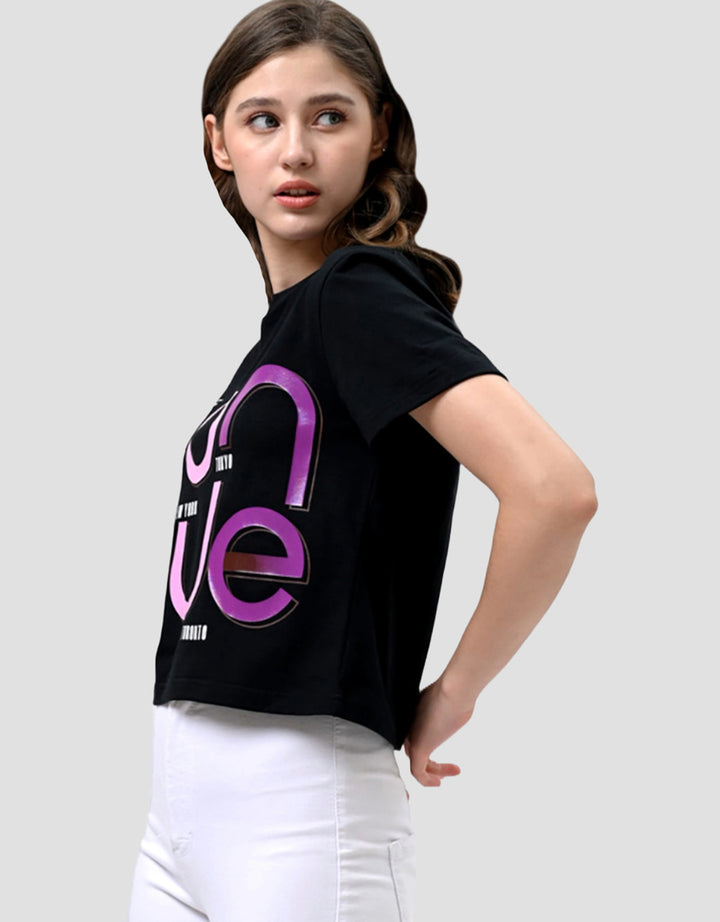 Ecotonique Crop Tee Mia Kaos Lengan Pendek Wanita