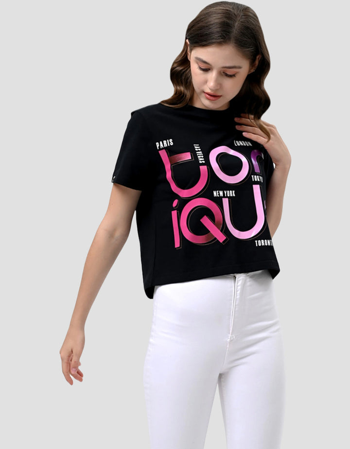 Ecotonique Crop Tee Mia Kaos Lengan Pendek Wanita