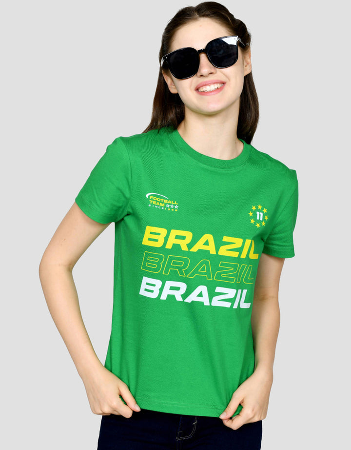 Ecotonique Reguler Brazil Kaos Lengan Pendek Wanita