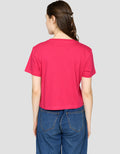 Ecotonique Crop California Kaos Lengan Pendek Wanita