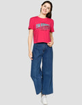 Ecotonique Crop California Kaos Lengan Pendek Wanita