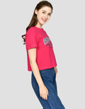 Ecotonique Crop California Kaos Lengan Pendek Wanita