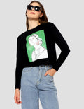 Ecotonique Crop Tee Sandra Kaos Lengan Panjang Wanita