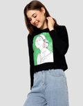 Ecotonique Crop Tee Sandra Kaos Lengan Panjang Wanita