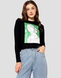 Ecotonique Crop Tee Sandra Kaos Lengan Panjang Wanita