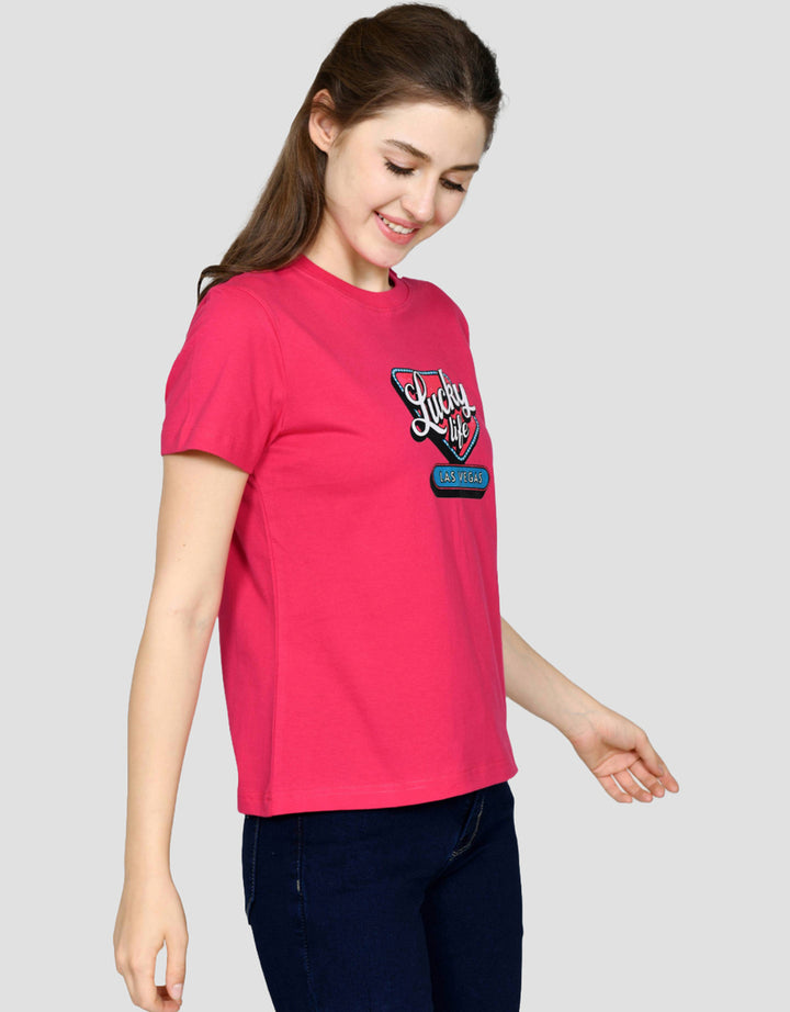 Ecotonique Reguler Las Vegas Kaos Lengan Pendek Wanita