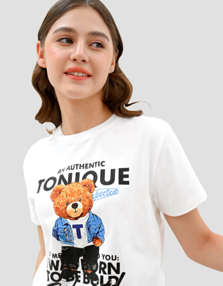 Ecotonique Crop Tee Munchkin Kaos Lengan Pendek Wanita