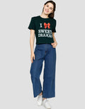 Ecotonique Crop Merry Kaos Lengan Pendek Wanita