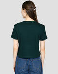 Ecotonique Crop Merry Kaos Lengan Pendek Wanita