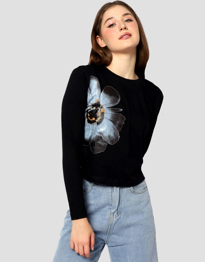 Ecotonique Crop Tee Imelda Kaos Lengan Panjang Wanita