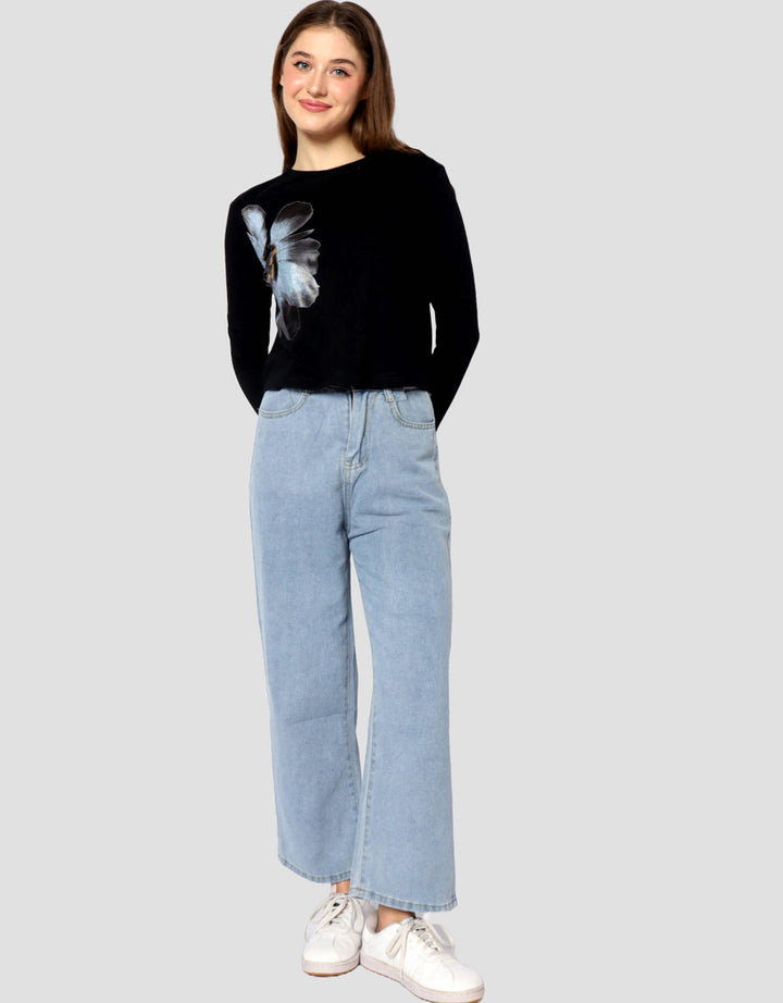 Ecotonique Crop Tee Imelda Kaos Lengan Panjang Wanita