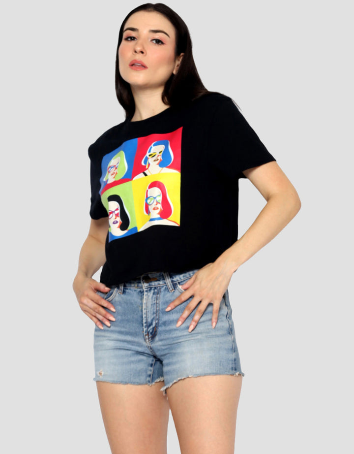 Ecotonique Crop Tee Sherry Kaos Lengan Pendek Wanita