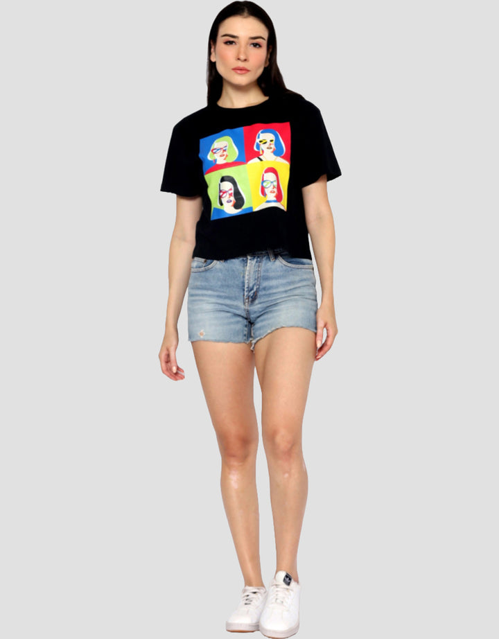 Ecotonique Crop Tee Sherry Kaos Lengan Pendek Wanita