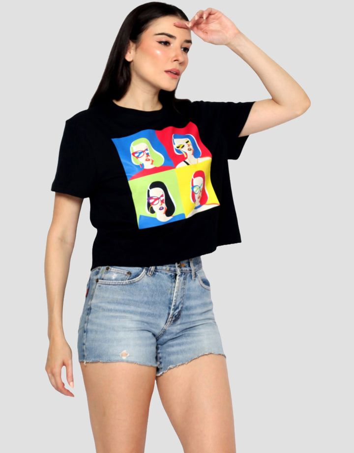 Ecotonique Crop Tee Sherry Kaos Lengan Pendek Wanita