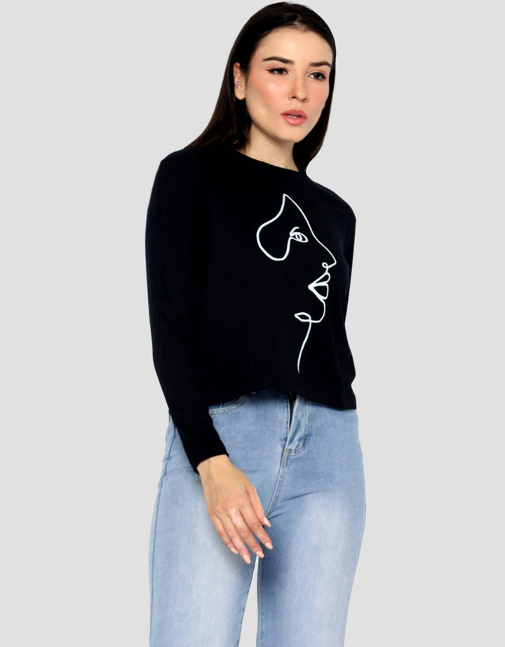 Ecotonique Crop Tee Gabriella Kaos Lengan Panjang Wanita