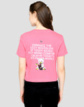 Ecotonique Crop Teddy Kaos Lengan Pendek Wanita