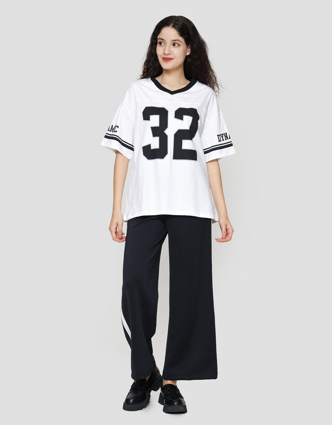 Nevada Oversized Comb Jersey Dynamic Kaos Lengan Pendek Wanita
