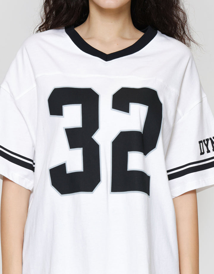 Nevada Oversized Comb Jersey Dynamic Kaos Lengan Pendek Wanita