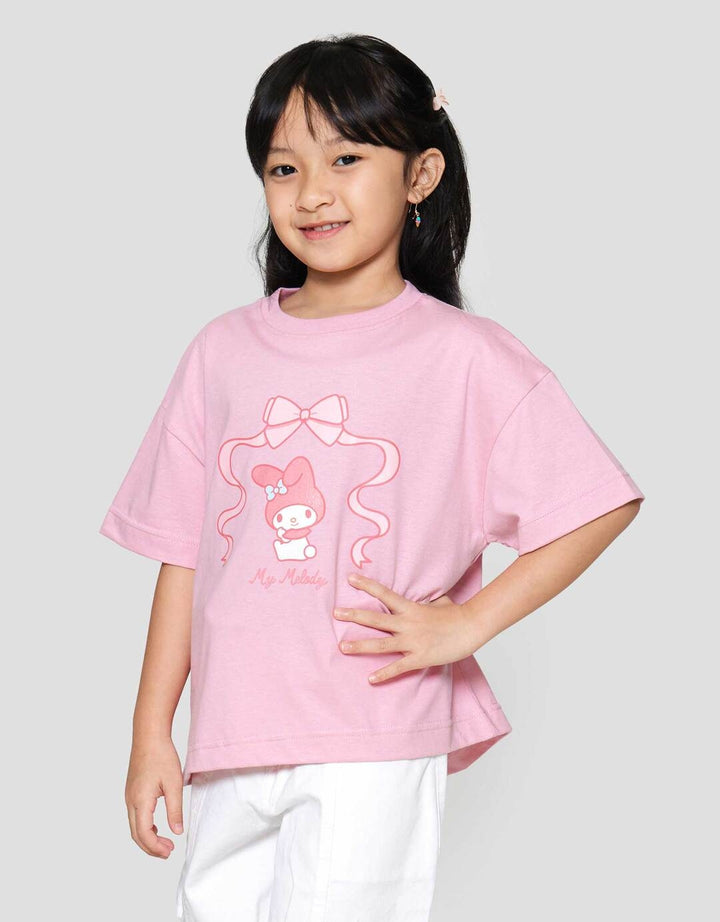 Character My Melody Kaos Lengan Pendek Anak Perempuan