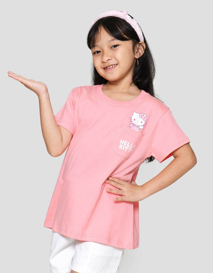 Character Ktg Hello Kitty Kaos Lengan Pendek Anak Perempuan