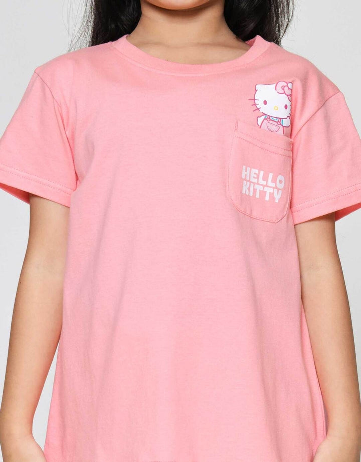 Character Ktg Hello Kitty Kaos Lengan Pendek Anak Perempuan