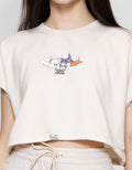 Nevada Boxy Baby Terry Serut Tom & Jerry Kaos Wanita