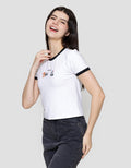 Nevada Ringer Spandex Print Tom & Jerry Kaos Wanita
